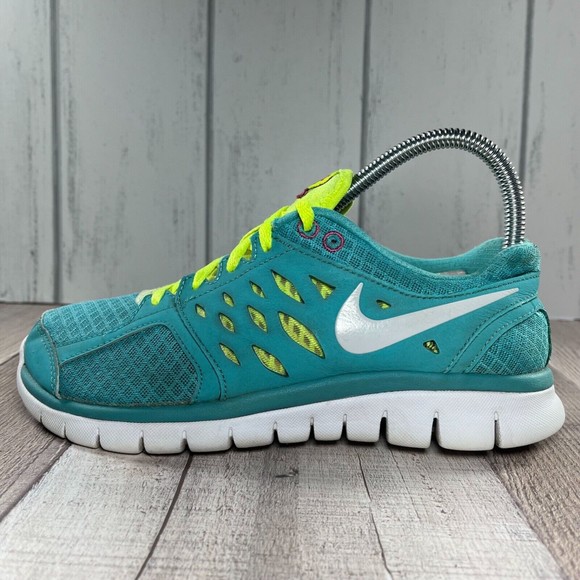 Nike Flex 2013 Run Women's Running Shoes Sneakers Teal Size 7 580440-300 - Picture 8 of 12